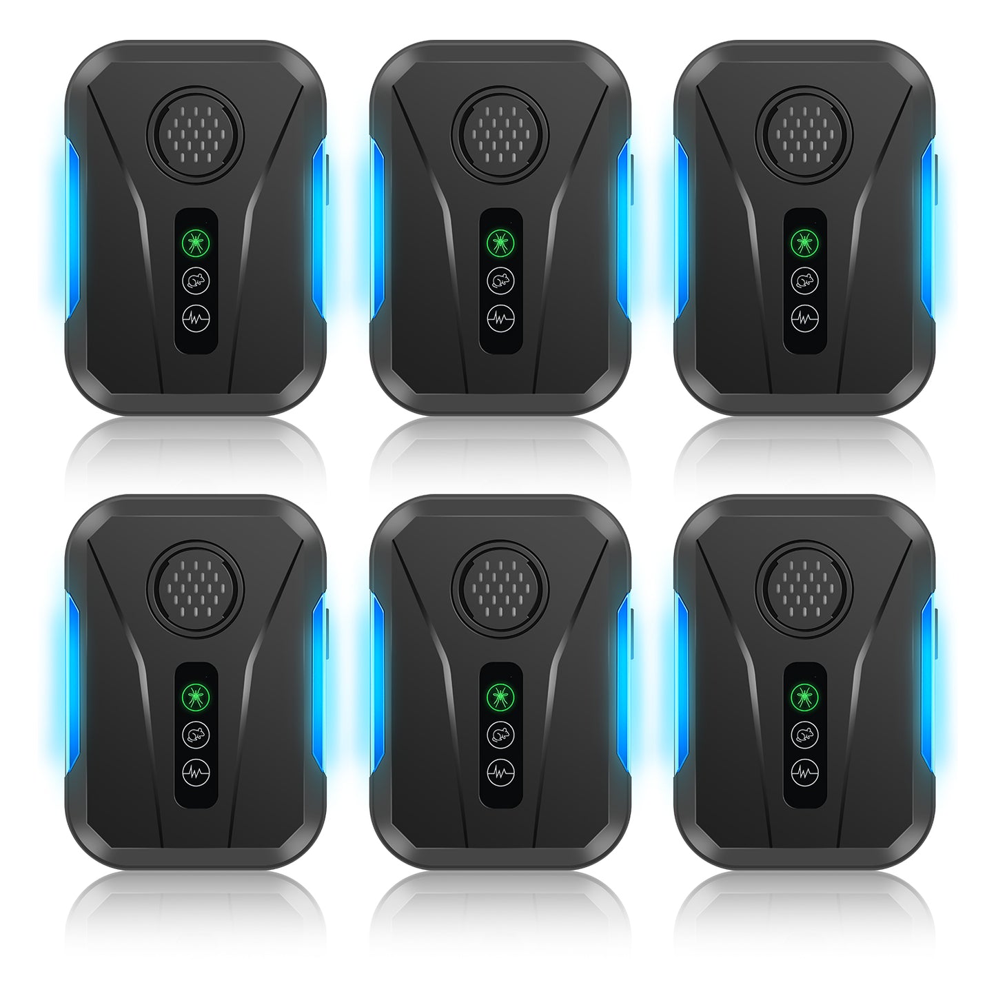 2026 Upgraded Ultrasonic Mouse & Pest Indoor Repeller, Repellent for Mice, Rats, Roaches, Ants, Spiders, Bugs, Plug-in Control Device, 3 Mode Switching (6 Pack)